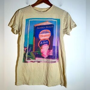 Graphic Tee with Aldous Huxley Print